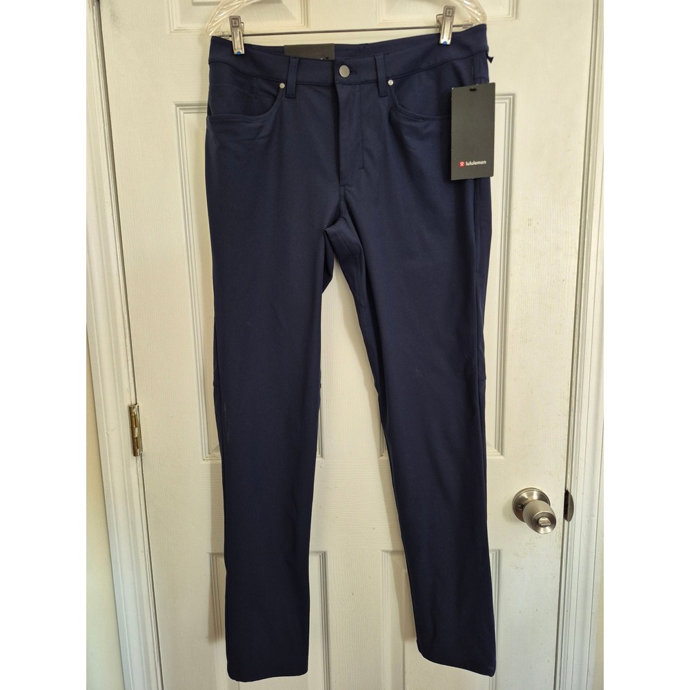 Lululemon ABC Pant Slim 32 x 32 Warpstreme True Navy LM5AD9S Mens Trousers